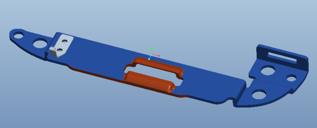 Motor press steel plate